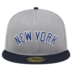 New York Yankees Pivot Mesh 59FIFTY Fitted Hat Gray