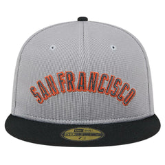 San Francisco Giants Pivot Mesh 59FIFTY Fitted Hat Gray