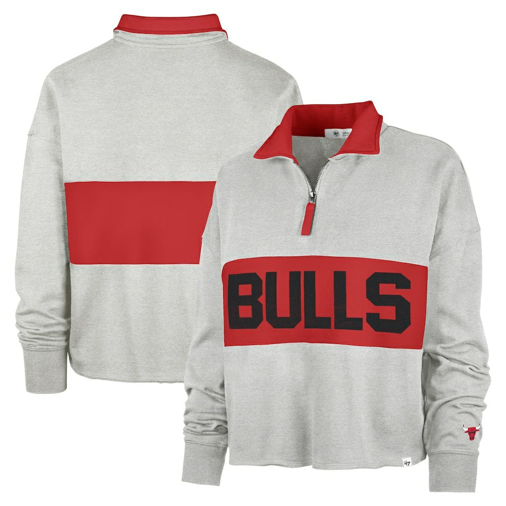 Chicago Bulls '47 Women's Breakthrough Remi Quarter-Zip Jacket sale - Heather Gray cheap