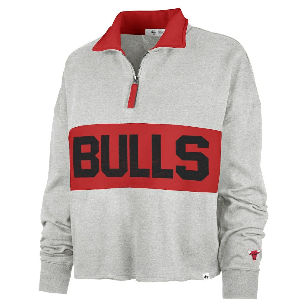 Chicago Bulls '47 Women's Breakthrough Remi Quarter-Zip Jacket sale - Heather Gray cheap