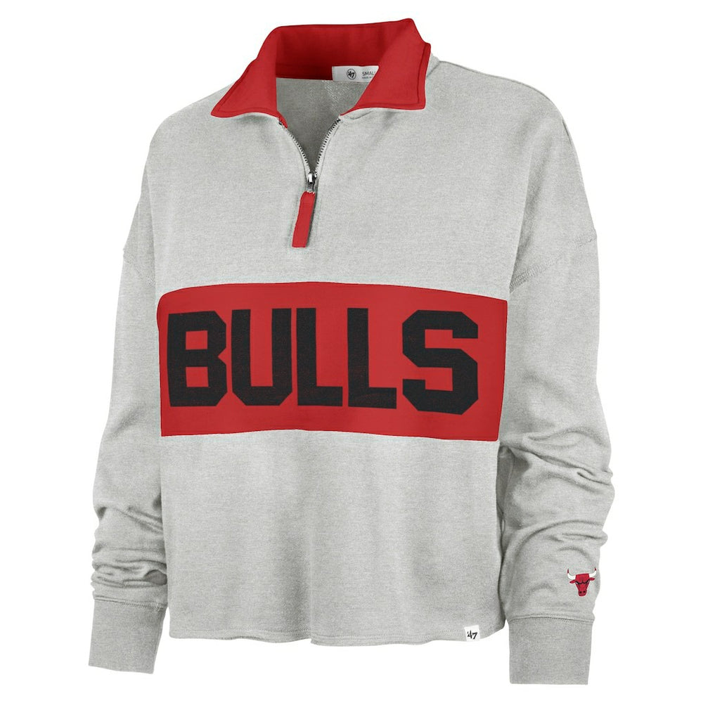 Chicago Bulls '47 Women's Breakthrough Remi Quarter-Zip Jacket sale - Heather Gray cheap