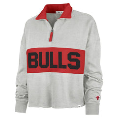 Chicago Bulls '47 Women's Breakthrough Remi Quarter-Zip Jacket sale - Heather Gray cheap