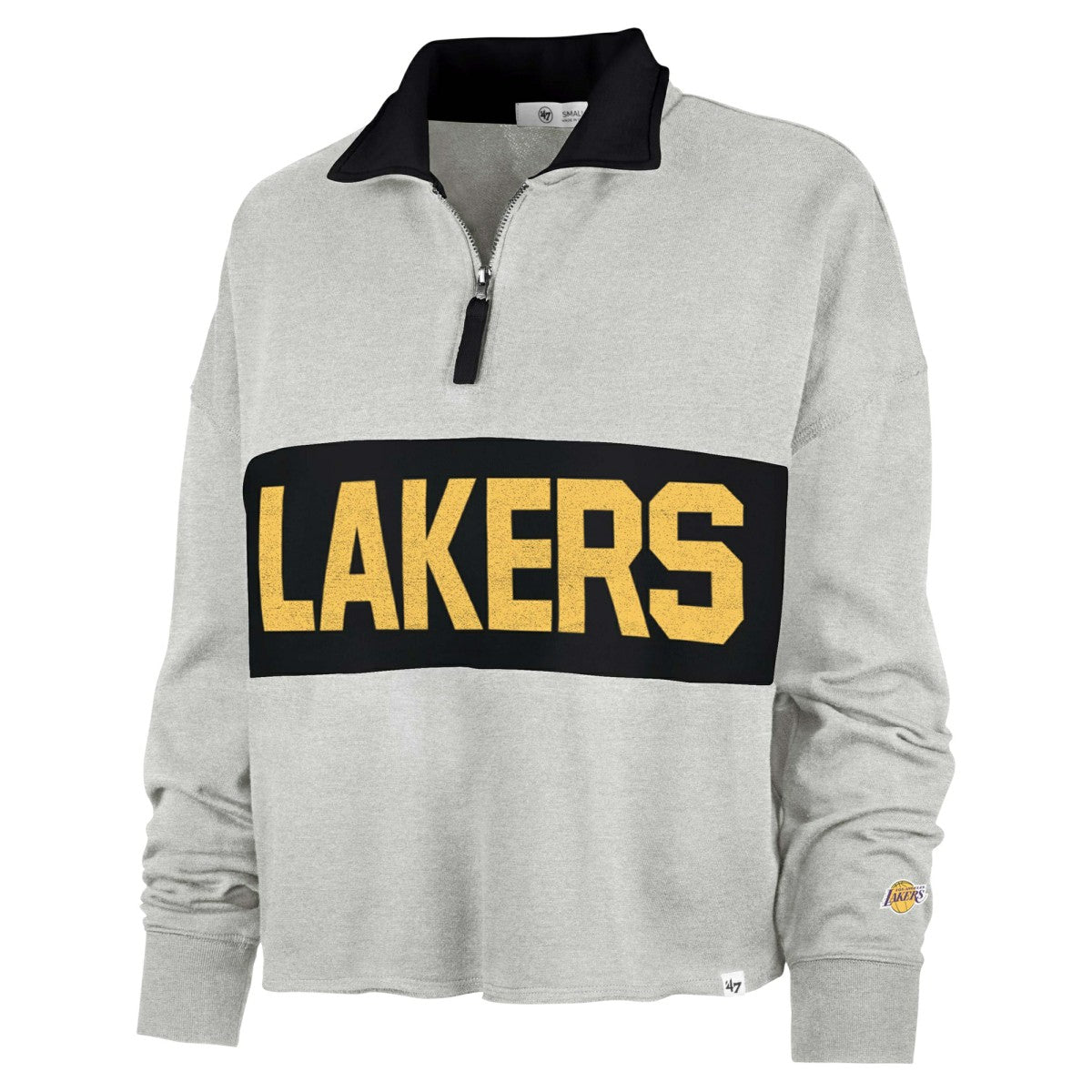 Los Angeles Lakers '47 Women's Breakthrough Remi Quarter-Zip Jacket - Heather Gray online