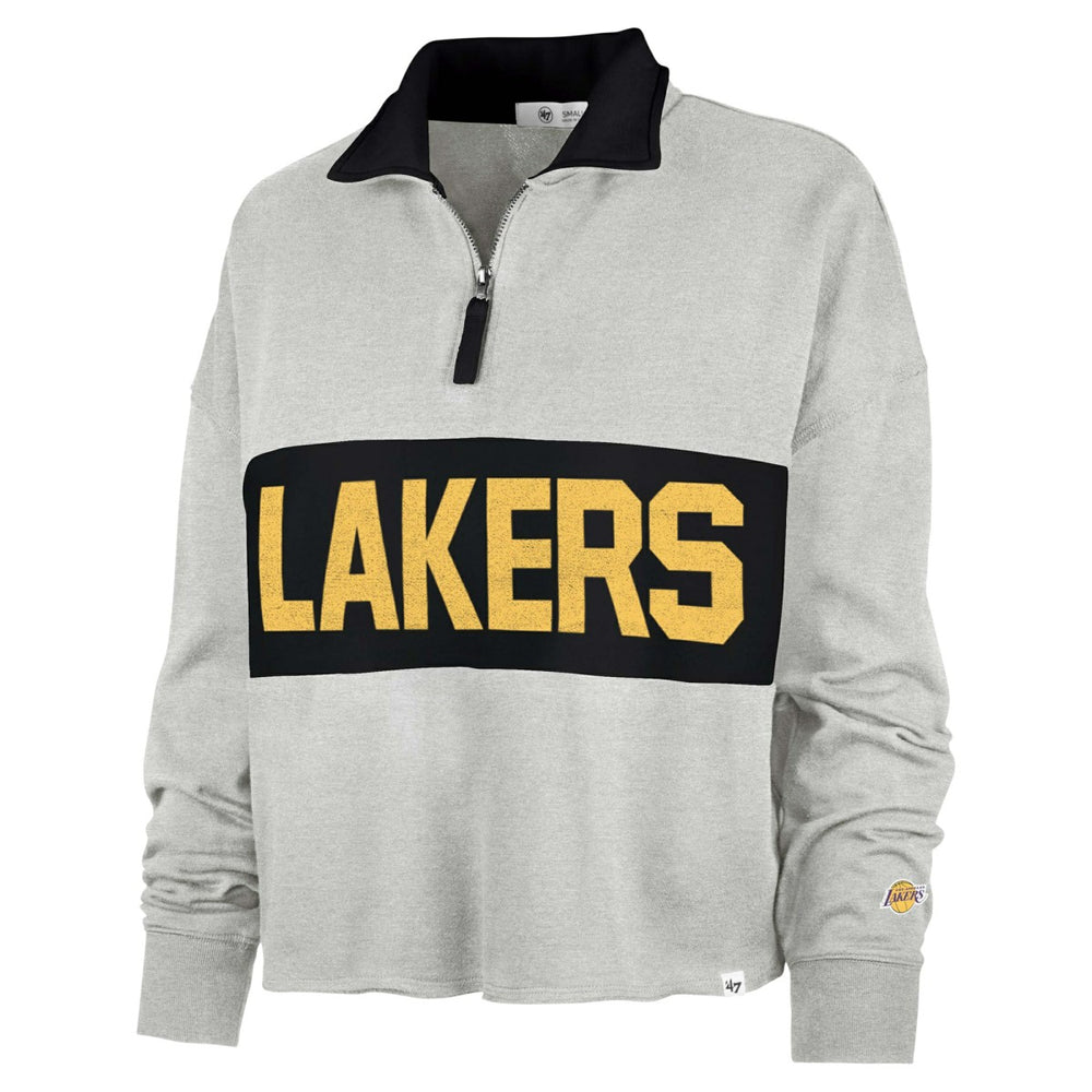 Los Angeles Lakers '47 Women's Breakthrough Remi Quarter-Zip Jacket - Heather Gray online