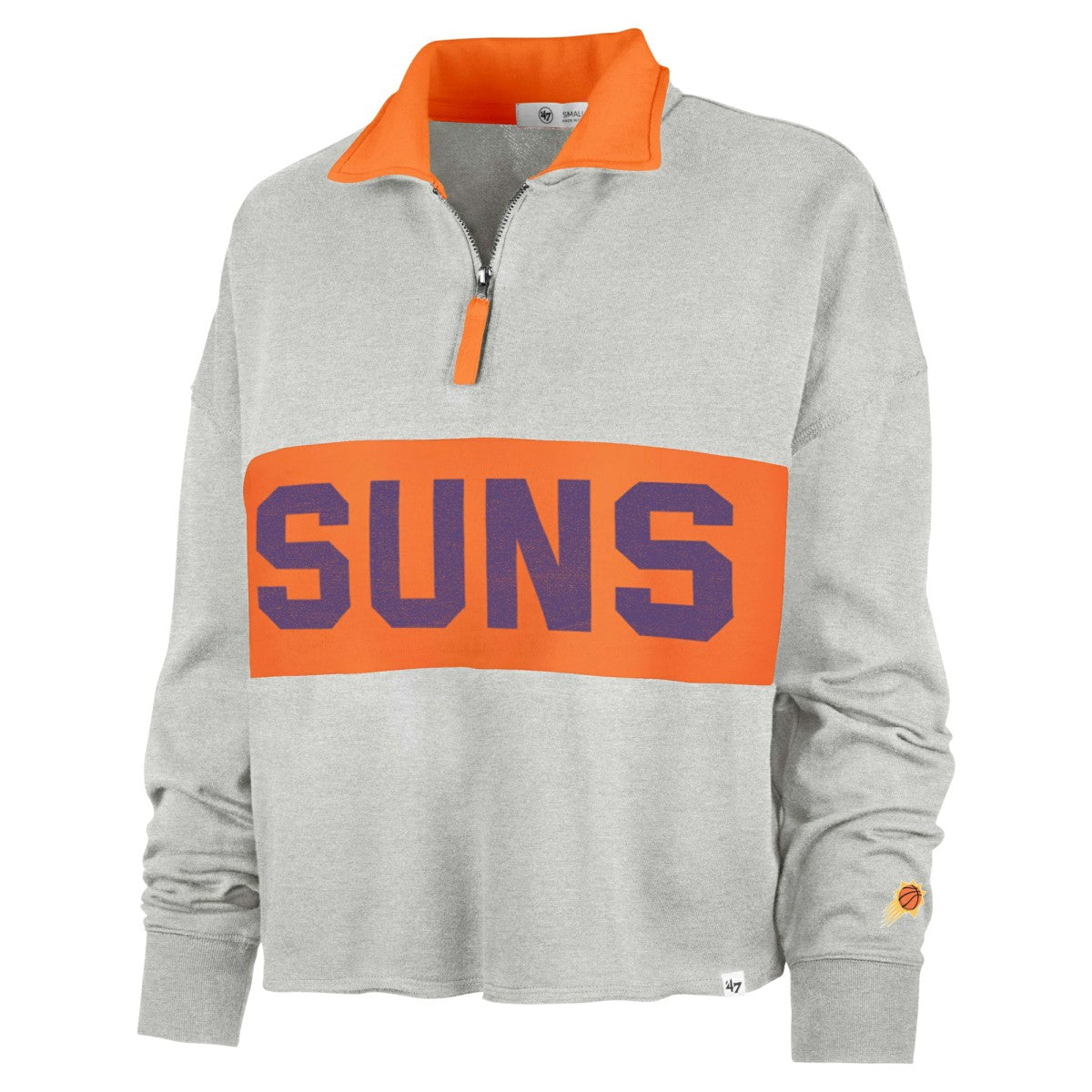 Phoenix Suns '47 Women's Breakthrough Remi Quarter-Zip Jacket - Heather Gray for sale