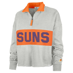 Phoenix Suns '47 Women's Breakthrough Remi Quarter-Zip Jacket - Heather Gray for sale