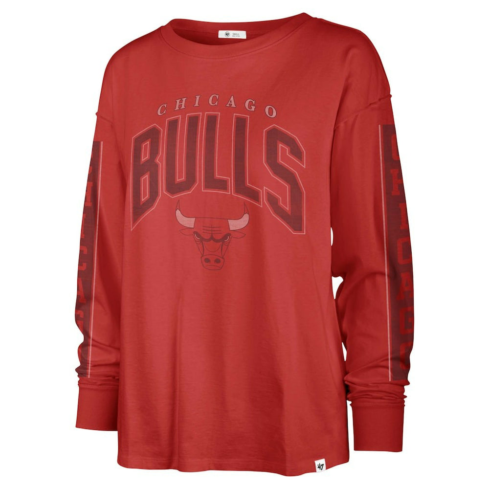 Chicago Bulls '47 Women's Tomcat Long Sleeve T-Shirt sale - Red for sale
