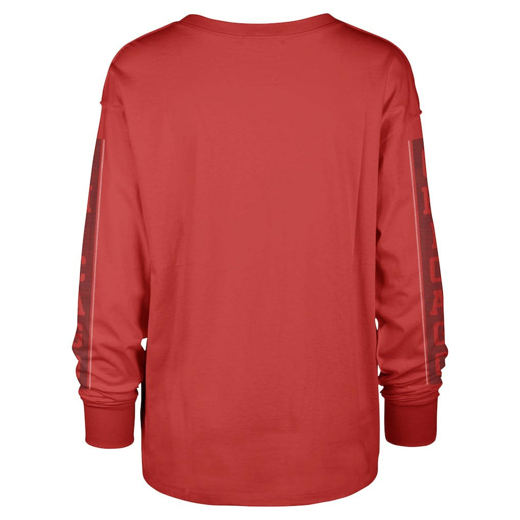Chicago Bulls '47 Women's Tomcat Long Sleeve T-Shirt sale - Red for sale