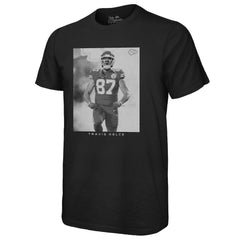Travis Kelce Kansas City Chiefs Majestic Threads Player Graphic Oversized T-Shirt - Black cheap