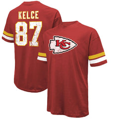 Travis Kelce Kansas City Chiefs Majestic Threads Name & Number Oversized Fit T-Shirt - Red discount