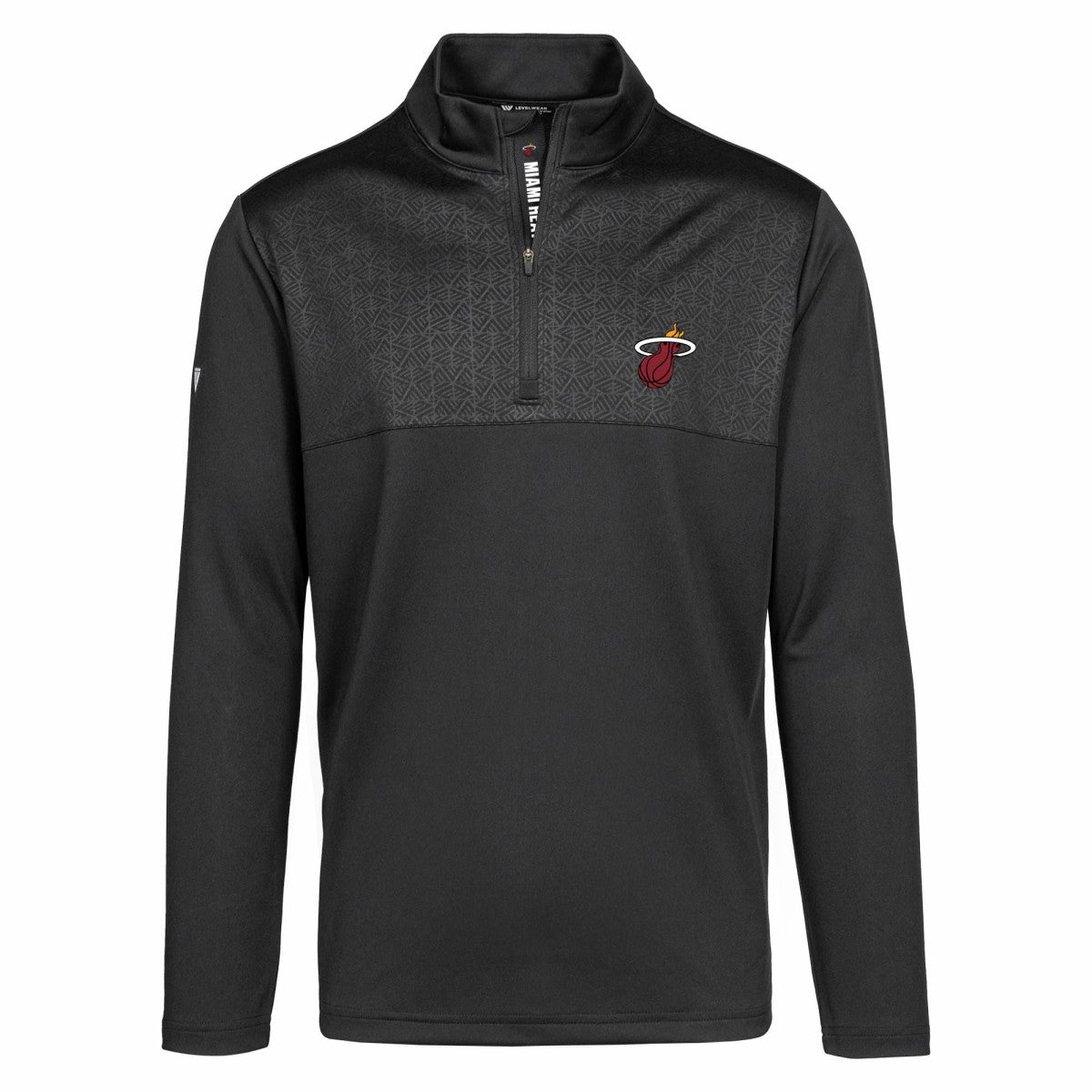 Miami Heat Levelwear Truth Insignia Core Quarter-Zip Pullover Top - Black shop