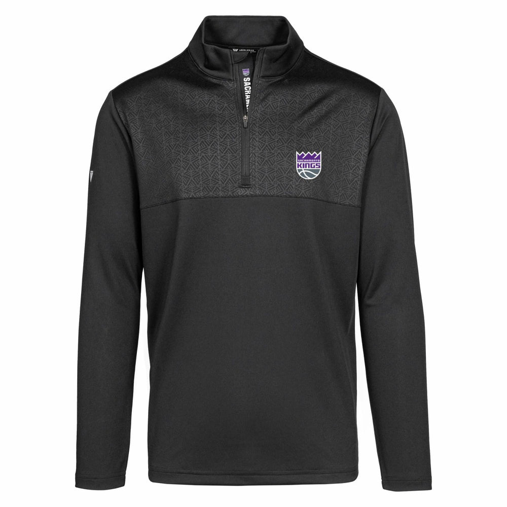 Sacramento Kings Levelwear Truth Insignia Core Quarter-Zip Pullover Top - Black sale