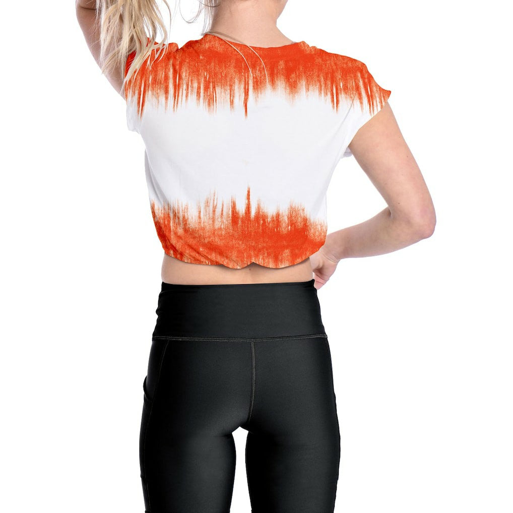 Cincinnati Bengals Certo Women's Cropped Framework T-Shirt - White for sale