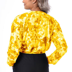 Pittsburgh Steelers Certo Women's Cropped Long Sleeve T-Shirt - Gold on sale