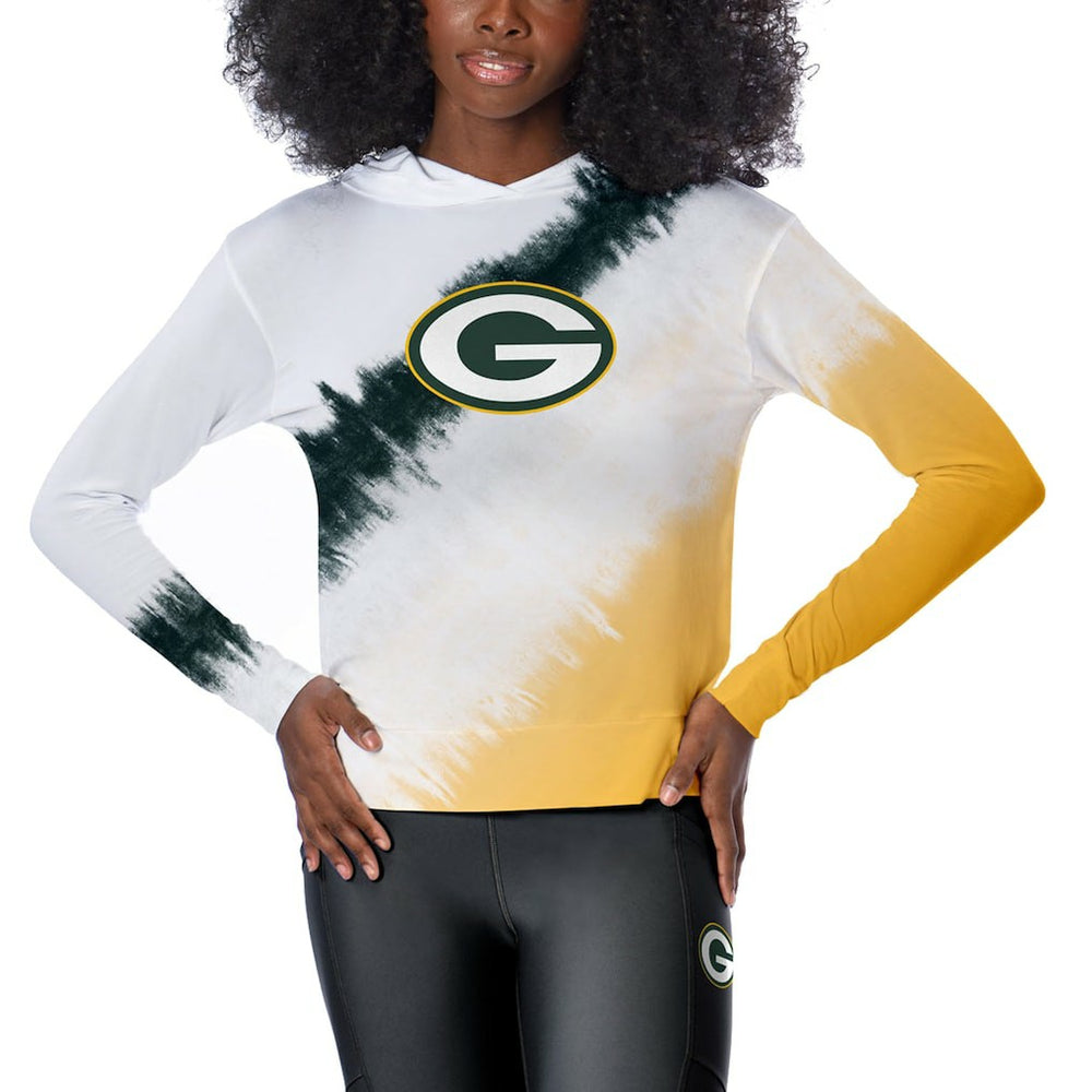Green Bay Packers Certo Women's Rundown Lightweight Pullover Hoodie - White cheap