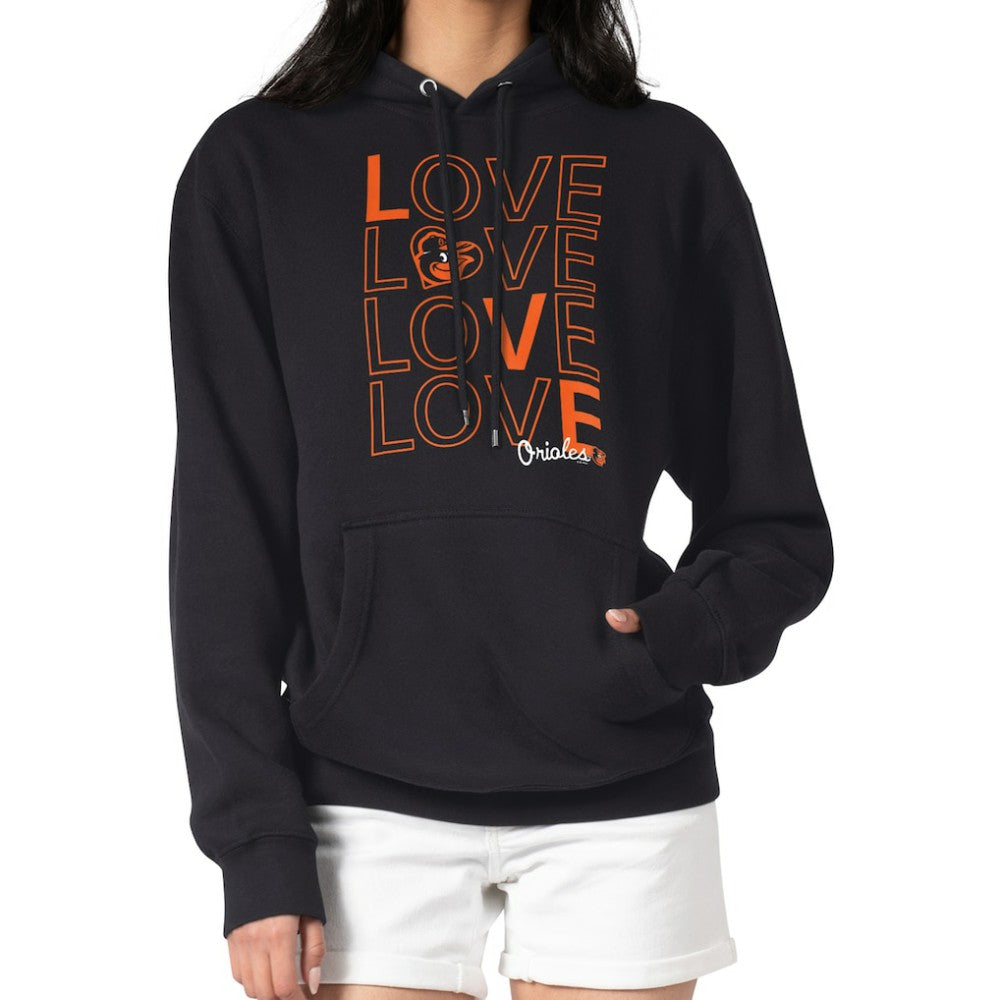 Baltimore Orioles G-III 4Her by Carl Banks Women's Love Graphic Fleece Hoodie Black