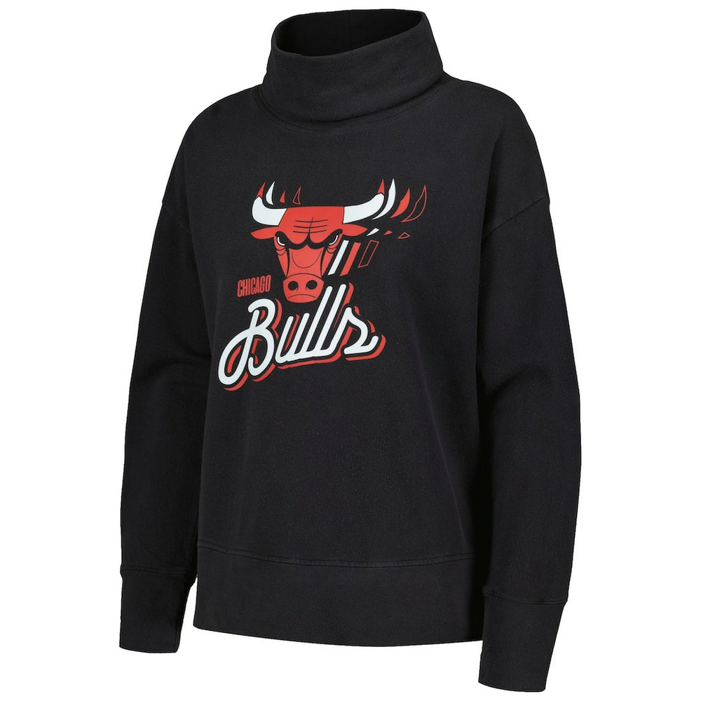 Chicago Bulls Levelwear Women's Sunset Pullover Sweatshirt sale - Black discount