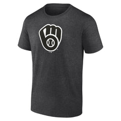 Milwaukee Brewers Personalized Monochrome Name & Number T-Shirt Charcoal