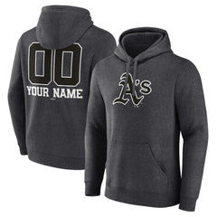 Athletics Personalized Monochrome Name & Number Pullover Hoodie Charcoal