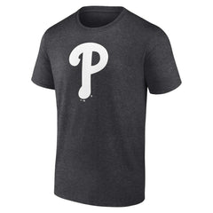 Philadelphia Phillies Personalized Monochrome Name & Number T-Shirt Charcoal