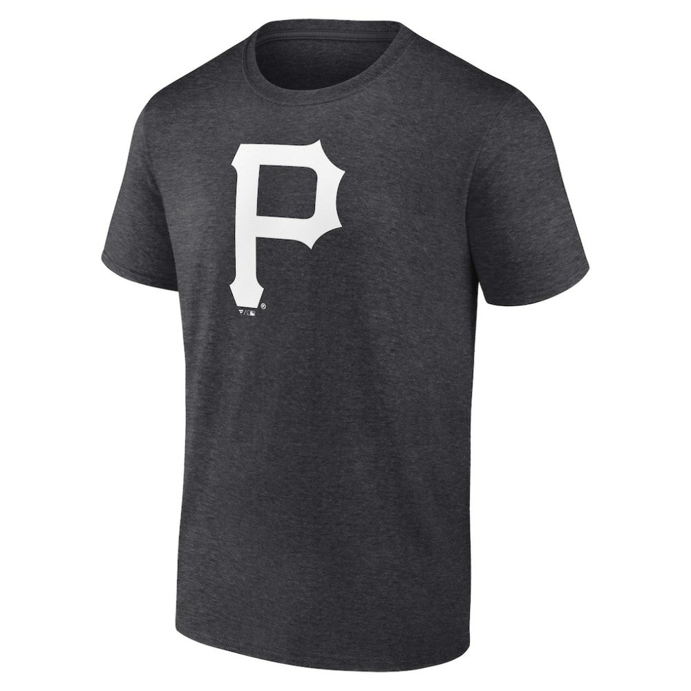 Pittsburgh Pirates Personalized Monochrome Name & Number T-Shirt Charcoal