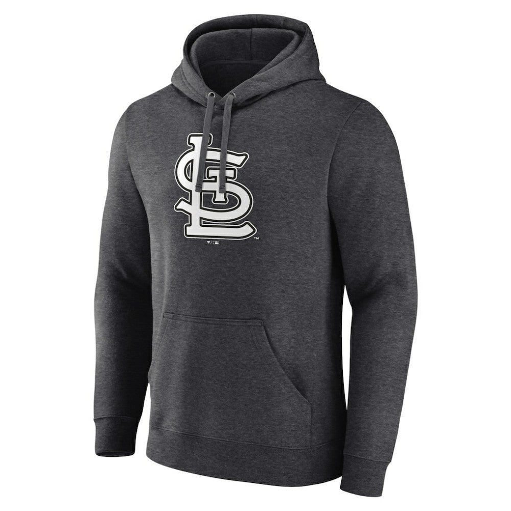 St. Louis Cardinals Personalized Monochrome Name & Number Pullover Hoodie Charcoal