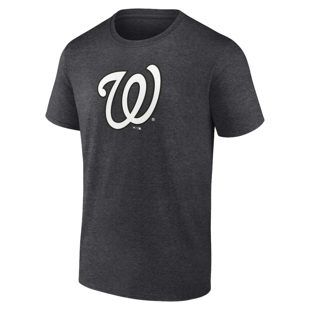 Washington Nationals Personalized Monochrome Name & Number T-Shirt Charcoal