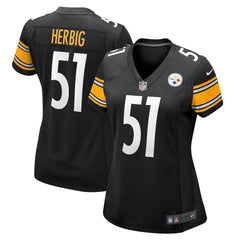 Nick Herbig Pittsburgh Steelers Women's Game Jersey - Black cheap