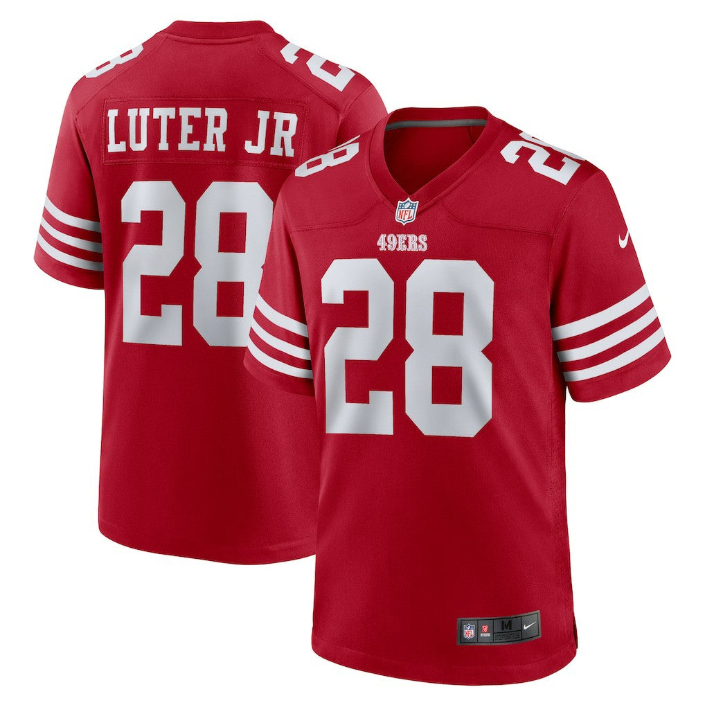 Darrell Luter Jr. San Francisco 49ers Game Jersey - Scarlet cheap