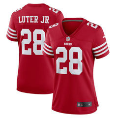 Darrell Luter Jr. San Francisco 49ers Women's Game Jersey - Scarlet sale