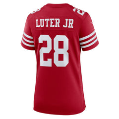 Darrell Luter Jr. San Francisco 49ers Women's Game Jersey - Scarlet sale