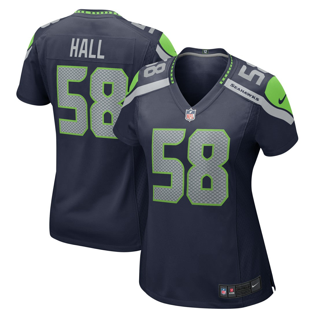Derick Hall Seattle Seahawks Women's Team Game Jersey - College College Navy on sale