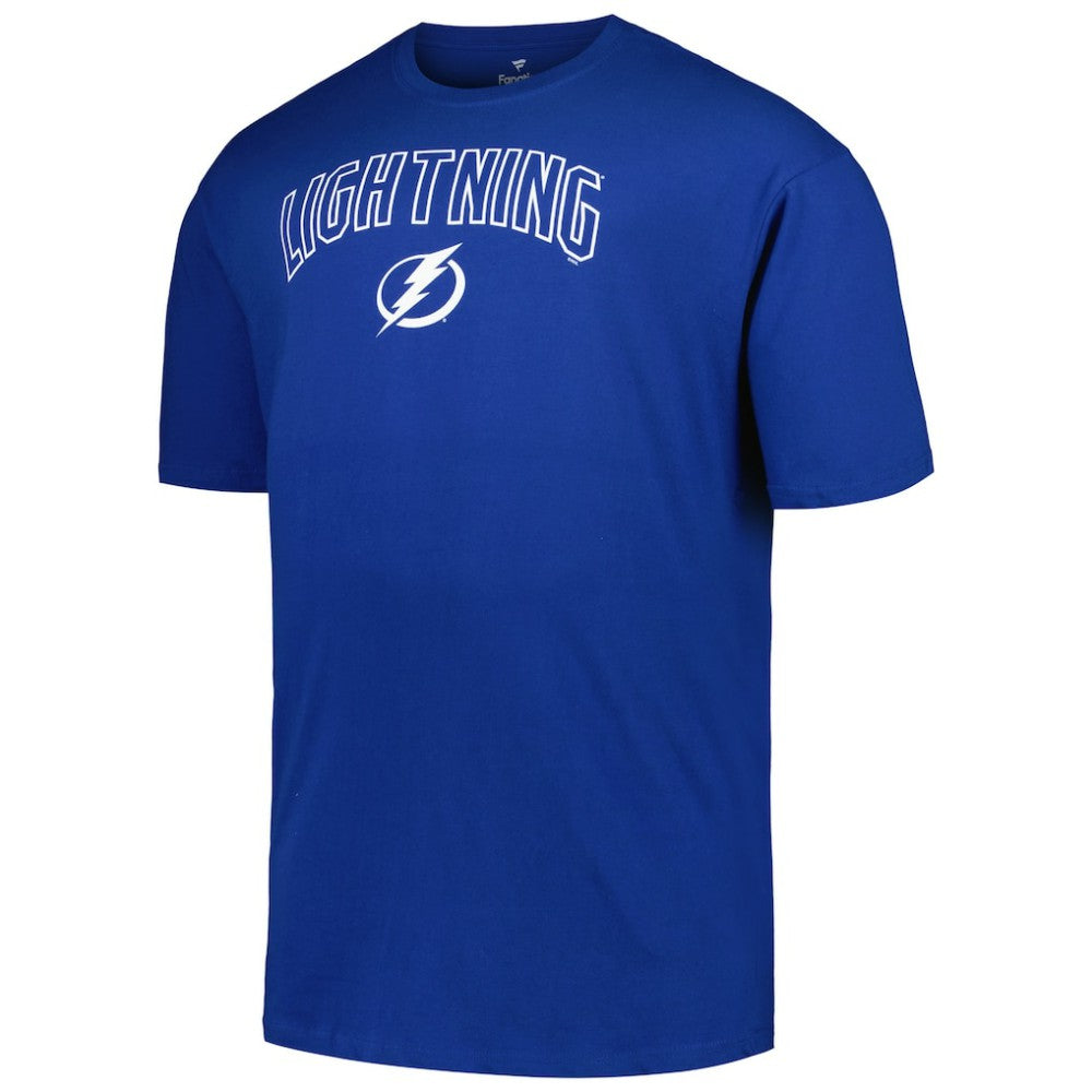 Tampa Bay Lightning Profile Big & Tall Arch Over Logo T-Shirt - Blue T-shirts