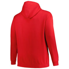 Florida Panthers Profile Big & Tall Arch Over Logo Pullover Hoodie - Red Hoodies