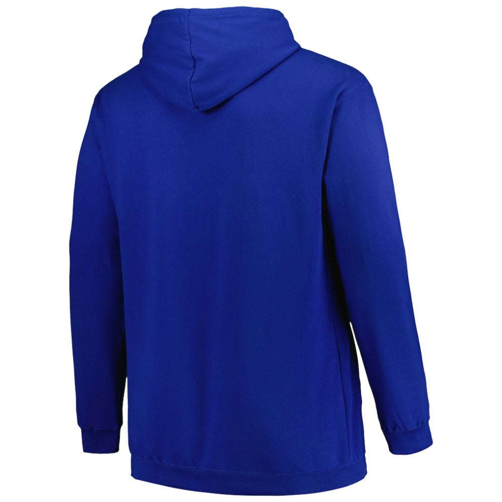 Tampa Bay Lightning Profile Big & Tall Arch Over Logo Pullover Hoodie - Blue Hoodies