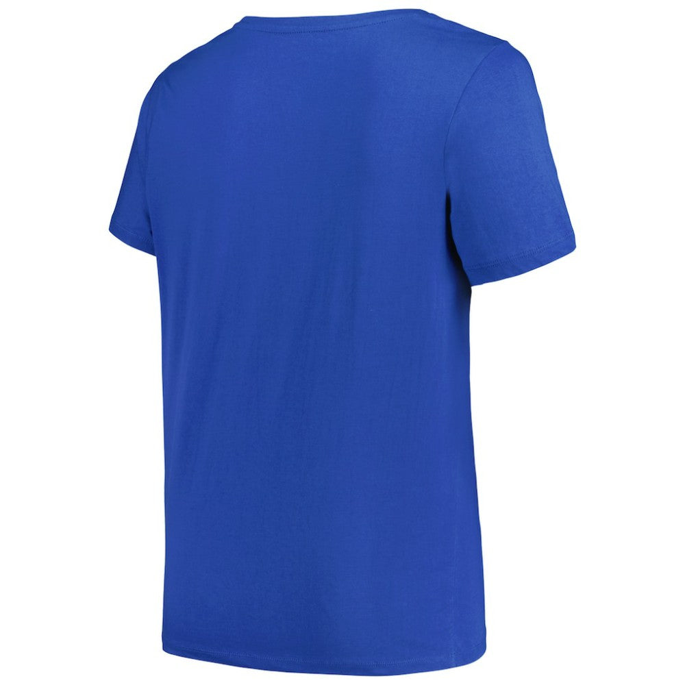 Tampa Bay Lightning Profile Women's Plus Size Arch Over Logo T-Shirt - Blue T-shirts