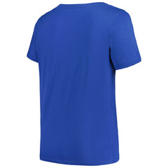 Tampa Bay Lightning Profile Women's Plus Size Arch Over Logo T-Shirt - Blue T-shirts