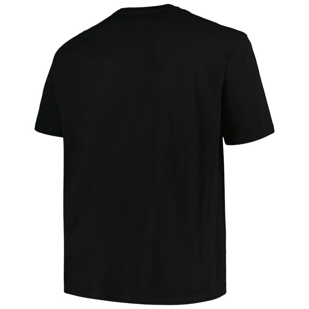Boston Bruins Profile Big & Tall Arch Over Logo T-Shirt - Black T-shirts