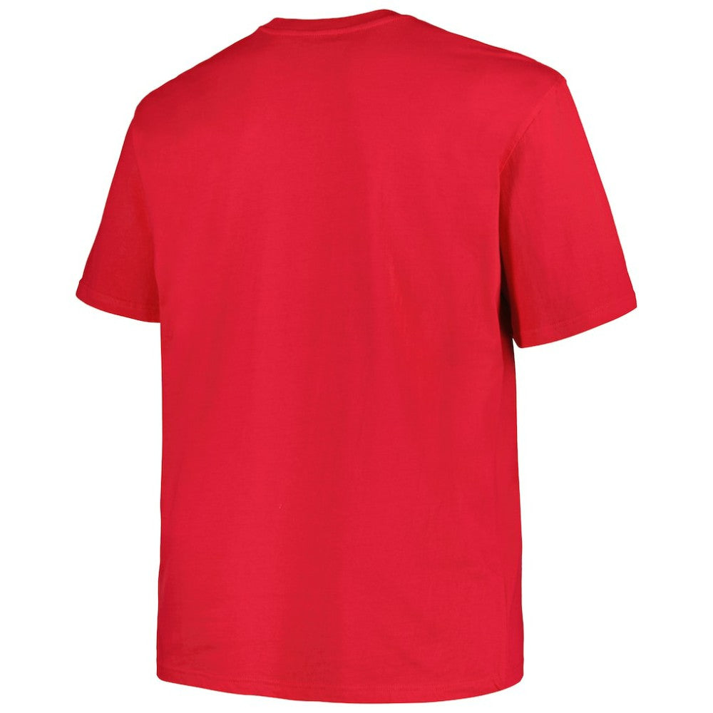 Washington Capitals Profile Big & Tall Arch Over Logo T-Shirt - Red T-shirts