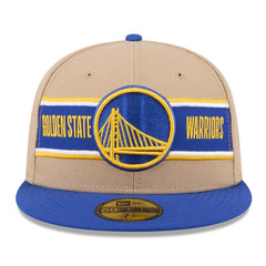 Golden State Warriors 2024 NBA Draft 59FIFTY Fitted Hat sale - Tan/Royal online
