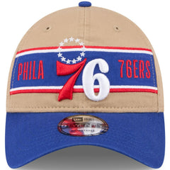Philadelphia 76ers 2024 NBA Draft 9TWENTY Adjustable Hat - Tan/Royal cheap