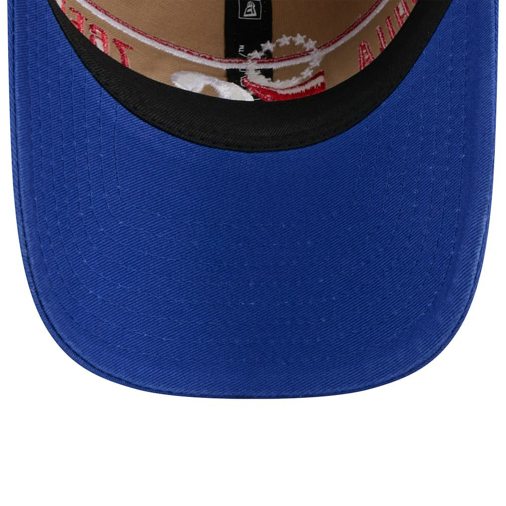 Philadelphia 76ers 2024 NBA Draft 9TWENTY Adjustable Hat - Tan/Royal cheap
