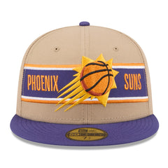 Phoenix Suns 2024 NBA Draft 59FIFTY Fitted Hat - Tan/Purple for sale