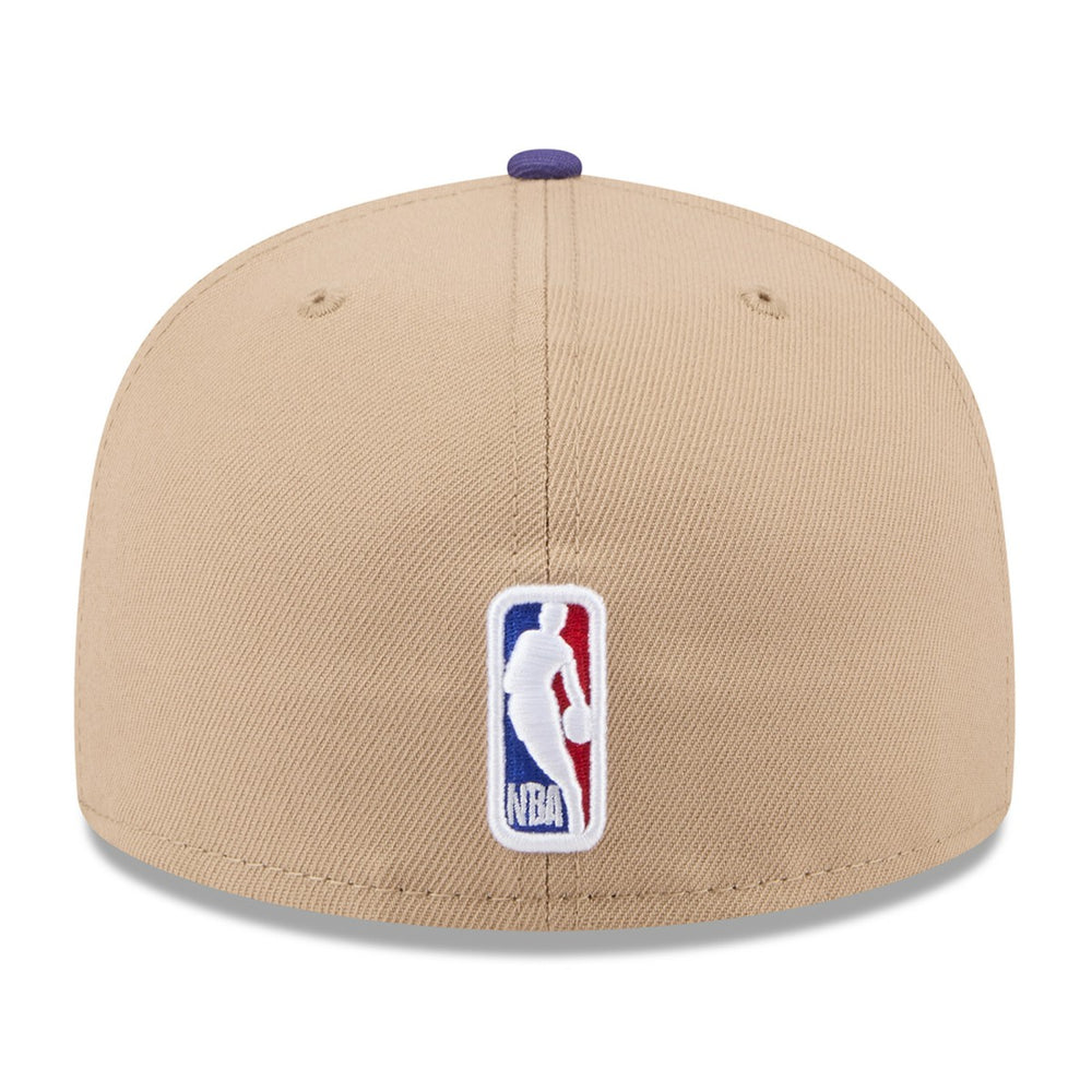 Phoenix Suns 2024 NBA Draft 59FIFTY Fitted Hat - Tan/Purple for sale