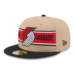 Portland Trail Blazers 2024 NBA Draft 59FIFTY Fitted Hat - Tan/Black shop