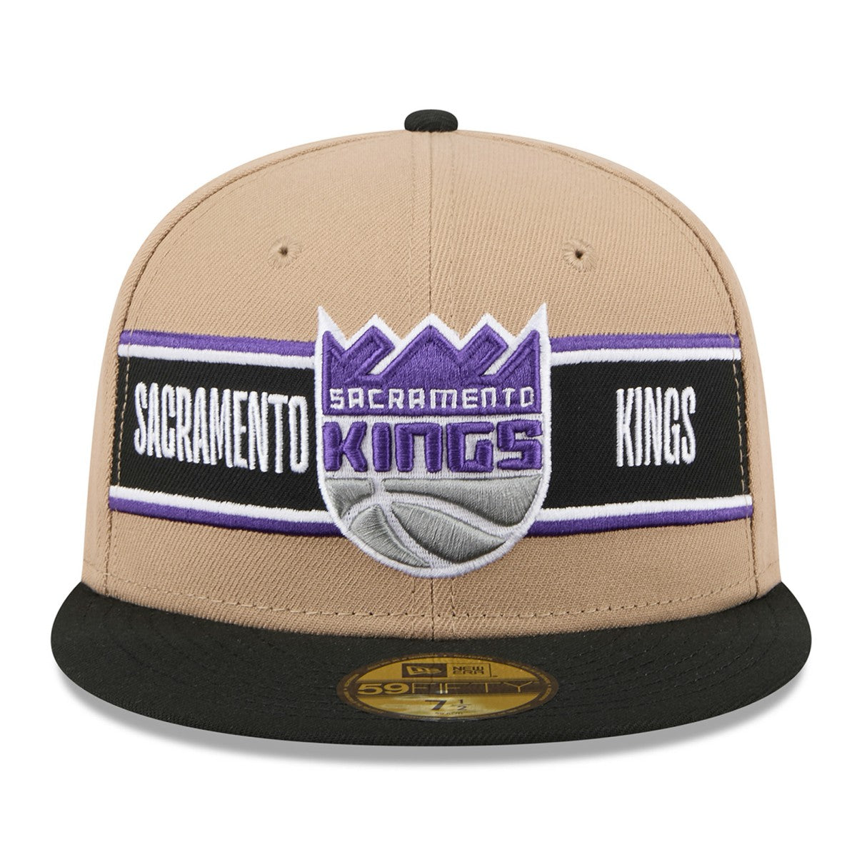Sacramento Kings 2024 NBA Draft 59FIFTY Fitted Hat - Tan/Black discount