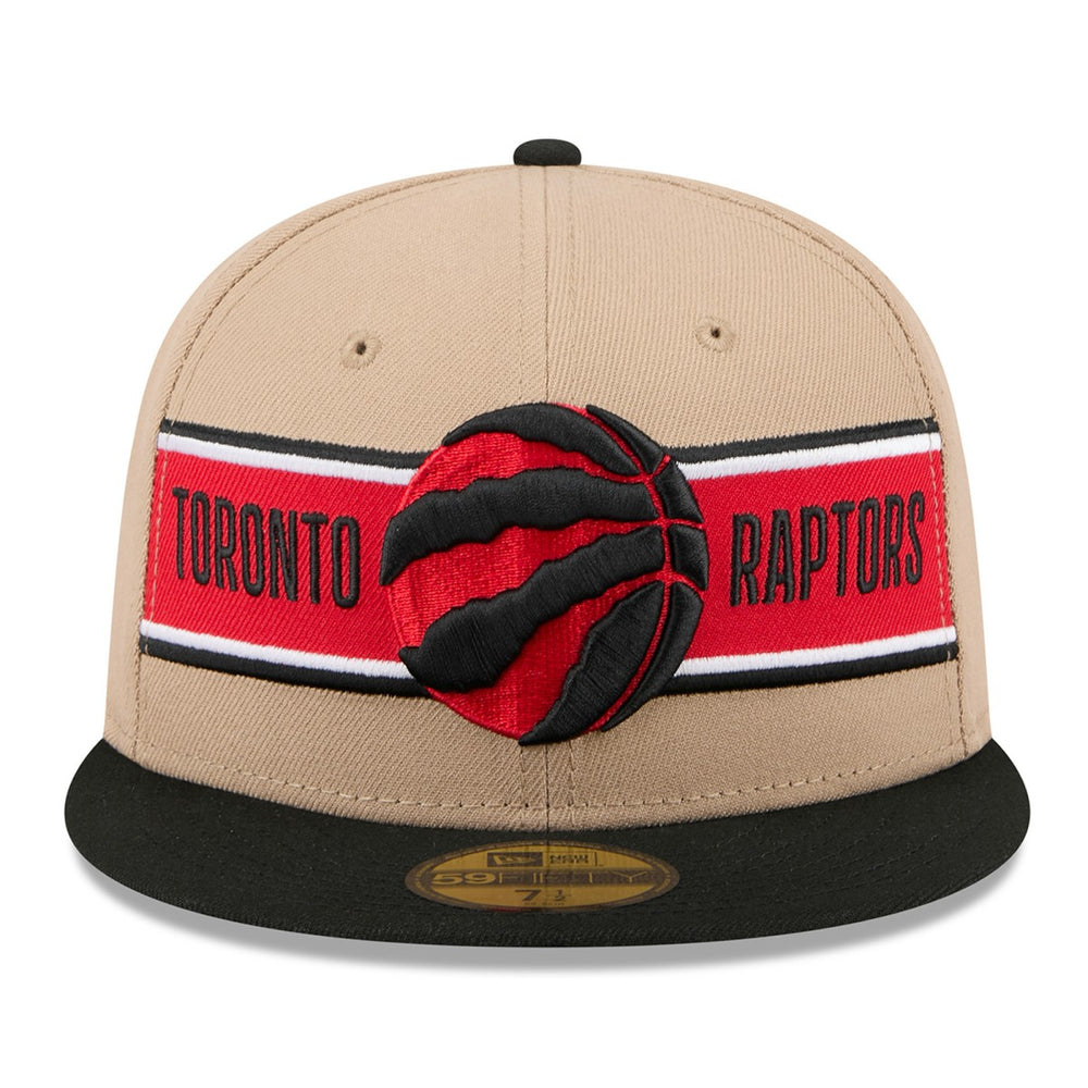 Toronto Raptors 2024 NBA Draft 59FIFTY Fitted Hat - Tan/Black for sale