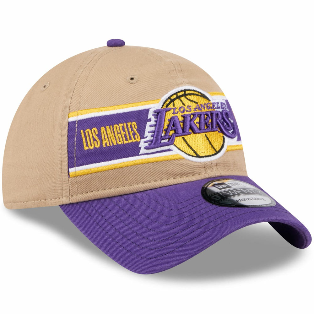 Los Angeles Lakers 2024 NBA Draft 9TWENTY Adjustable Hat - Tan/Purple outlet