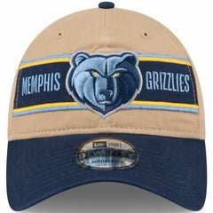 Memphis Grizzlies 2024 NBA Draft 9TWENTY Adjustable Hat - Tan/Navy shop