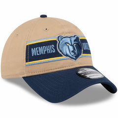 Memphis Grizzlies 2024 NBA Draft 9TWENTY Adjustable Hat - Tan/Navy shop